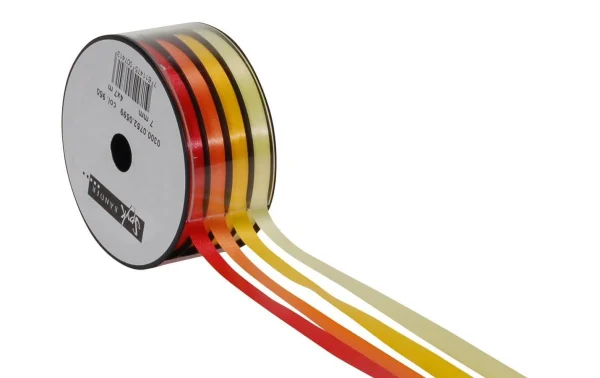 Acheter 👍 Spyk Ruban Cadeau Bobine Combinée 4 X 7 Mm X 7 M, Jaune/Rouge – Emballage Cadeau 🤩 1