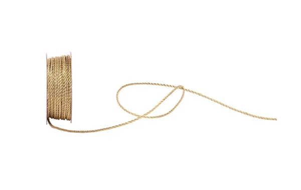 Budget ✨ Spyk Ruban Cadeau Cordon Cubain 1.5 Mm X 6 M, Doré – Emballage Cadeau 🥰 1