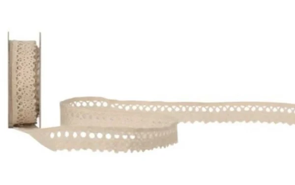 Meilleur prix 🥰 Spyk Ruban Cadeau Cubino Spitzen 14 Mm X 2 M, Beige – Emballage Cadeau ⌛ 1