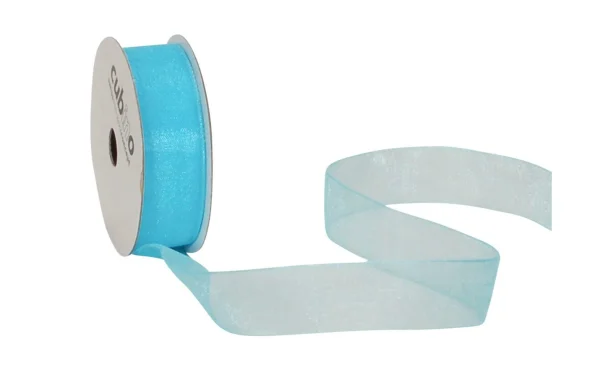 Remise 😉 Spyk Ruban Cadeau Organsa 15 Mm X 8 M, Bleu – Emballage Cadeau 🧨 1