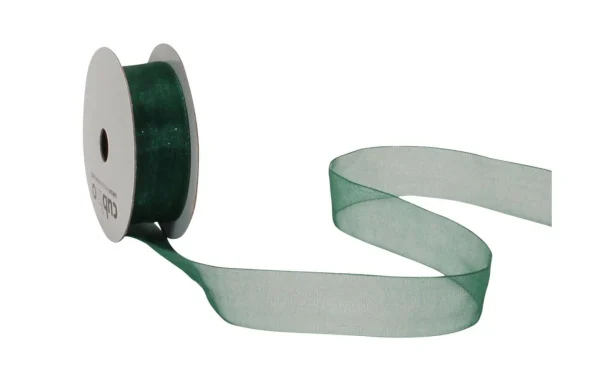 Meilleure vente 👍 Spyk Ruban Cadeau Organsa 15 Mm X 8 M, Vert Foncé – Emballage Cadeau 🥰 1