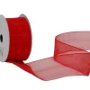 Bon marché 😍 Spyk Ruban Cadeau Organsa 25 Mm X 6 M, Rouge – Emballage Cadeau ❤️ 7