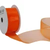Tout neuf 🎉 Spyk Ruban Cadeau Organsa 25 Mm X 6 M, Orange – Emballage Cadeau 🔔 7