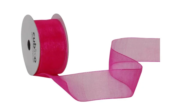 Budget 😉 Spyk Ruban Cadeau Organsa 25 Mm X 6 M, Rose – Emballage Cadeau 🤩 1