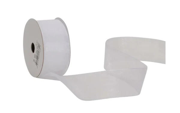 Meilleure vente 🎉 Spyk Ruban Cadeau Organsa 25 Mm X 6 M, Blanc – Emballage Cadeau 🔔 1