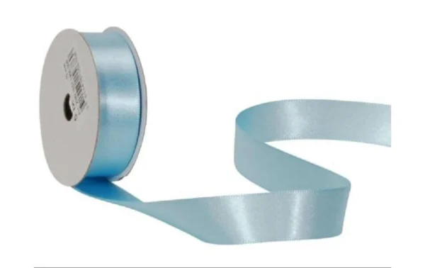 Sortie ⌛ Spyk Ruban Cadeau Satin 16 Mm X 5 M, Bleu Clair – Emballage Cadeau 🤩 1