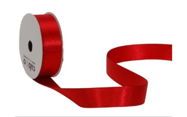 Meilleure vente ⭐ Spyk Ruban Cadeau Satin 16 Mm X 5 M, Rouge – Emballage Cadeau 🌟 1