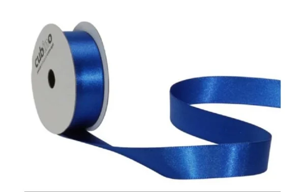 Meilleure vente 😍 Spyk Ruban Cadeau Satin 16 Mm X 5 M, Bleu Royal – Emballage Cadeau 🧨 1