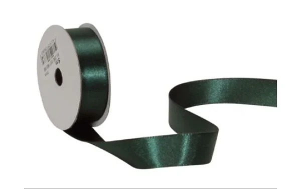 Budget ⌛ Spyk Ruban Cadeau Satin 16 Mm X 5 M, Vert Foncé – Emballage Cadeau 💯 1