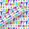 Meilleur prix ⌛ Braun + Company Papier Cadeau Happy 🥳 Birthday Stars – Emballage Cadeau 😉 5