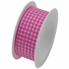 Meilleure vente 🌟 Braun + Company Ruban Cadeau Vichy 25 Mm X 2 M, Rose – Emballage Cadeau ⌛ 7