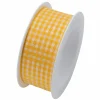 Promo ✨ Braun + Company Ruban Cadeau Vichy 25 Mm X 2 M, Jaune – Emballage Cadeau 🥰 7