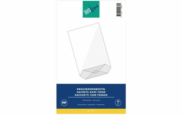 Le moins cher 😉 Büroline Sac Transparent 14.5 X 23.5 Cm, 10 Pièces, Transparent – Emballage Cadeau 😍 1