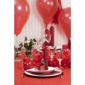 Promo 👍 Creativ Company Sac En Organza Organza 7 X 10 Cm 10 Pièces, Rouge – Emballage Cadeau 🧨 7