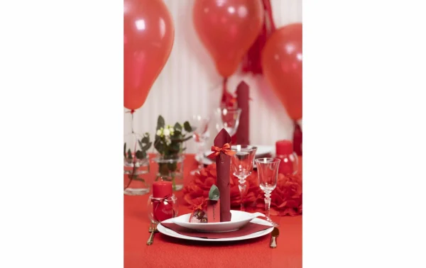 Promo 👍 Creativ Company Sac En Organza Organza 7 X 10 Cm 10 Pièces, Rouge – Emballage Cadeau 🧨 3