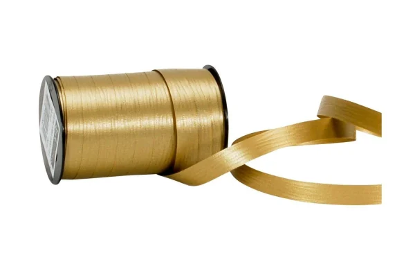Grosses soldes 🔔 Spyk Ruban Cadeau Poly Matt 10 Mm X 20 M, Doré – Emballage Cadeau 😀 1