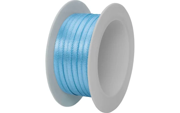 Meilleure affaire 🌟 Stewo Ruban Cadeau Double Satin 3 Mm X 5 M, Bleu Clair – Emballage Cadeau ⭐ 1