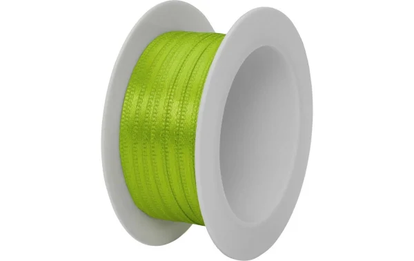 Nouveau 🔥 Stewo Ruban Cadeau Double Satin 3 Mm X 5 M, Vert Clair – Emballage Cadeau 🧨 1