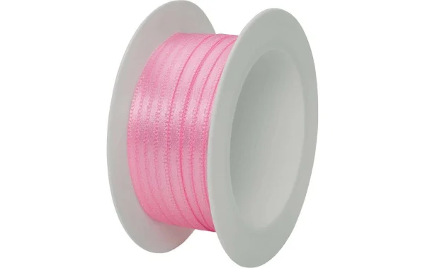 De gros 🔔 Stewo Ruban Cadeau Double Satin 3 Mm X 5 M, Rose – Emballage Cadeau 😀 1