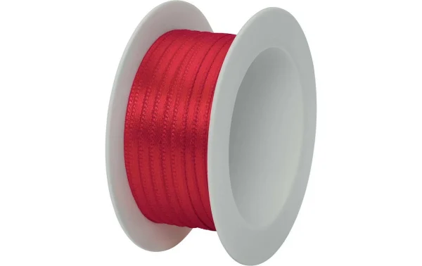 Grosses soldes 😍 Stewo Ruban Cadeau Double Satin 3 Mm X 5 M, Rouge – Emballage Cadeau ✨ 1