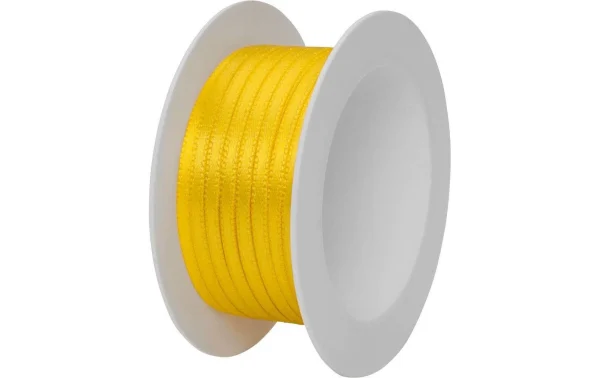 Tout neuf 🔔 Stewo Ruban Cadeau Double Satin 3 Mm X 5 M, Jaune – Emballage Cadeau 😀 1