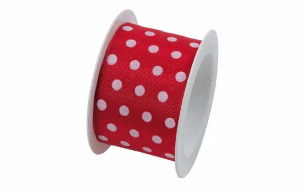 Le moins cher ⭐ Braun + Company Ruban Cadeau Hot Spots 40 Mm X 2 M, Rouge – Emballage Cadeau 🔔 1