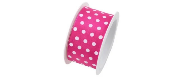 Meilleure affaire 👍 Braun + Company Ruban Cadeau Hot Spots 40 Mm X 2 M, Rose – Emballage Cadeau 💯 1