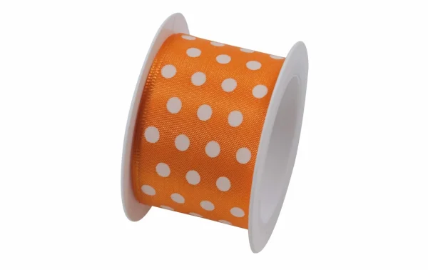 Meilleure affaire 🥰 Braun + Company Ruban Cadeau Hot Spots 40 Mm X 2 M, Orange – Emballage Cadeau 🥰 1