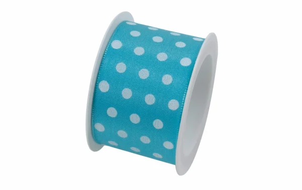 Meilleure vente 🔔 Braun + Company Ruban Cadeau Hot Spots 40 Mm X 2 M, Turquoise – Emballage Cadeau 🧨 1