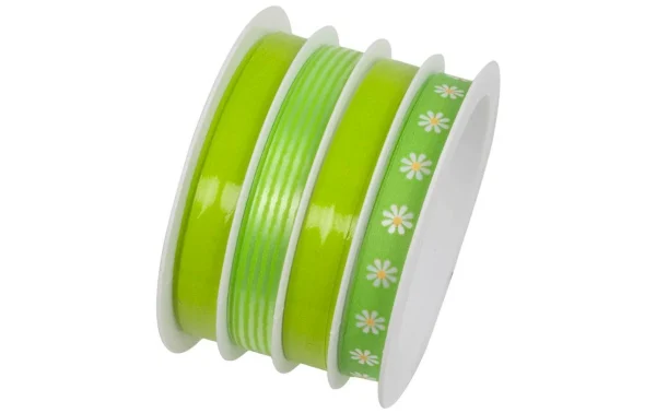 Meilleure vente ❤️ Braun + Company Ruban Cadeau Mix 10 Mm X 16 M, Vert Clair – Emballage Cadeau 🔥 1