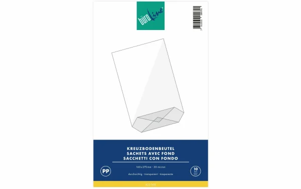 Offres 😉 Büroline Sac Transparent 16 X 27 Cm, 10 Pièces, Transparent – Emballage Cadeau ✔️ 1
