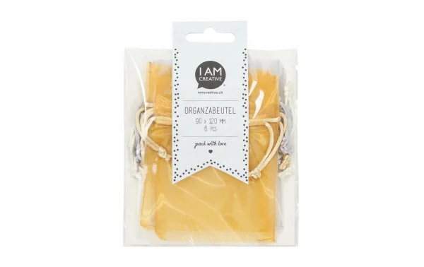 Acheter 🤩 I AM CREATIVE Sac En Organza Shiny 9 X 12 Cm, 6 Pièces – Emballage Cadeau 😍 1