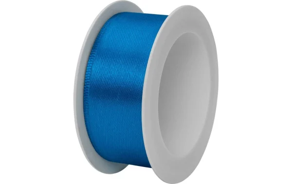 Le moins cher 😍 Stewo Ruban Cadeau Double Satin 25 Mm X 3 M, Bleu Foncé – Emballage Cadeau ✨ 1