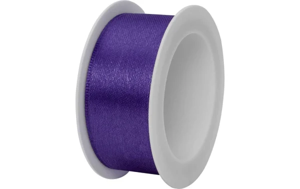 Meilleure affaire 🔔 Stewo Ruban Cadeau Double Satin 25 Mm X 3 M, Violet – Emballage Cadeau 😍 1