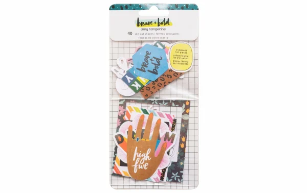 Promo 🧨 American Crafts Étiquette Pour Cadeau Amy Tangerine 40 Pièces, Multicolore – Emballage Cadeau ✔️ 1
