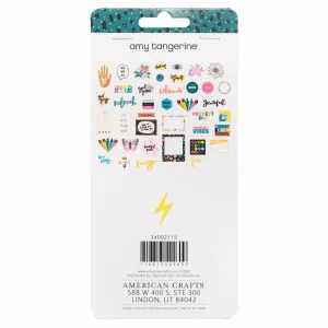 Promo 🧨 American Crafts Étiquette Pour Cadeau Amy Tangerine 40 Pièces, Multicolore – Emballage Cadeau ✔️ 7