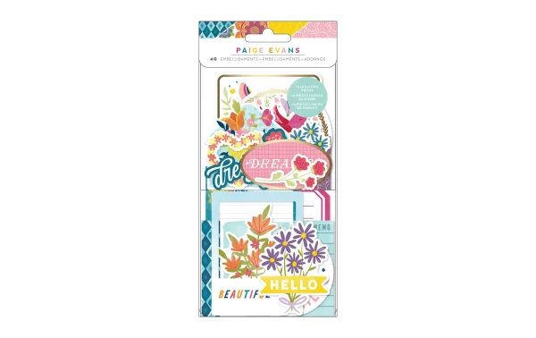 Grosses soldes 😀 American Crafts Étiquette Pour Cadeau Paige Evans 40 Pièces, Multicolore – Emballage Cadeau 🎁 1