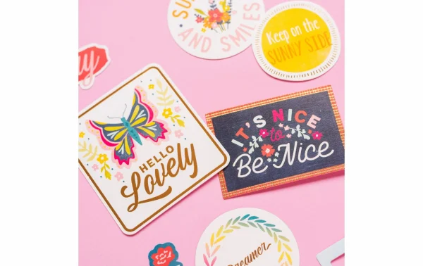 Grosses soldes 😀 American Crafts Étiquette Pour Cadeau Paige Evans 40 Pièces, Multicolore – Emballage Cadeau 🎁 4