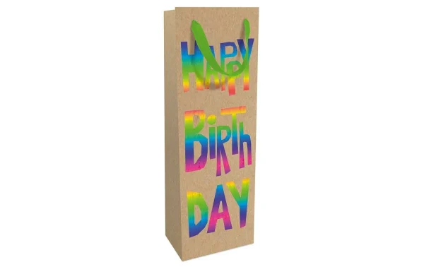 Meilleur prix 🎉 Braun + Company Sac à Bouteilles Rainbow 🥳 Birthday 12 X 37 X 8 Cm, Multicolore – Emballage Cadeau 🧨 1