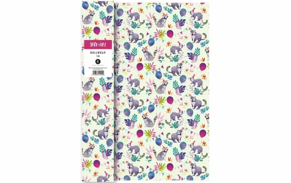 Grosses soldes 😍 Cart Papier Cadeau Raton Laveur 1 Rouleau, 70 Cm X 3m – Emballage Cadeau 🤩 1