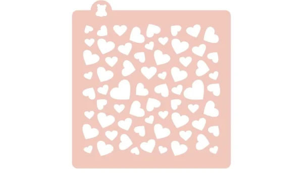 Bon marché ✨ Cut My Cookies Modèle Cœurs Petits Et Grands Blanc – Décoration De Pâtisseries 👍 1