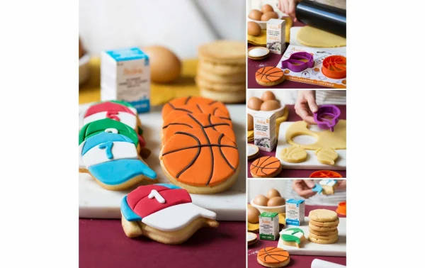 Promo 🥰 Decora Kits D’emporte-pièces 2 Pièces, Basket-ball – Emporte-pièce 🎉 3