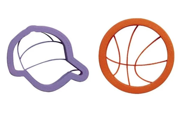 Promo 🥰 Decora Kits D’emporte-pièces 2 Pièces, Basket-ball – Emporte-pièce 🎉 4