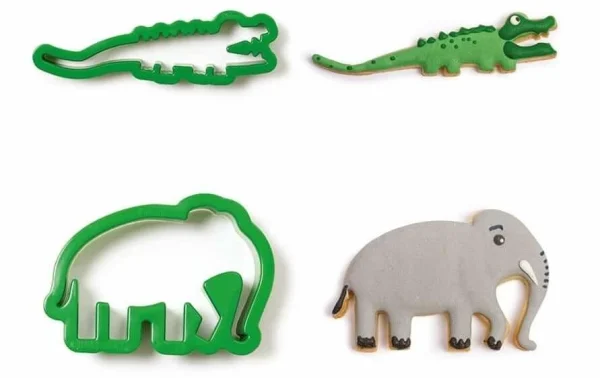 Le moins cher 🎁 Decora Kits D’emporte-pièces Mini 2 Pièces, Crocodile Et éléphant – Emporte-pièce 👍 4
