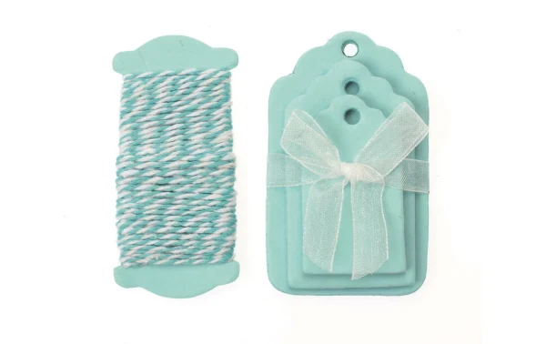 Le moins cher ✔️ Glorex Étiquette Pour Cadeau Étiquette, Bleu Clair – Emballage Cadeau 💯 1