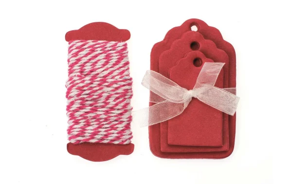 Offres 🤩 Glorex Étiquette Pour Cadeau Étiquette, Rouge – Emballage Cadeau 💯 1