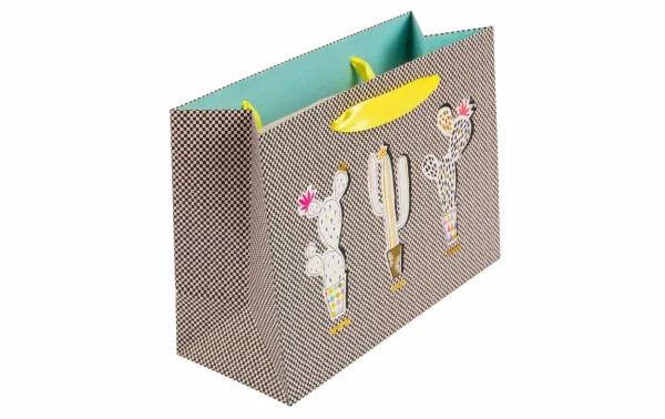 Tout neuf 🌟 Goldbuch Sac Cadeau Cactus Multicolore – Emballage Cadeau ✔️ 3