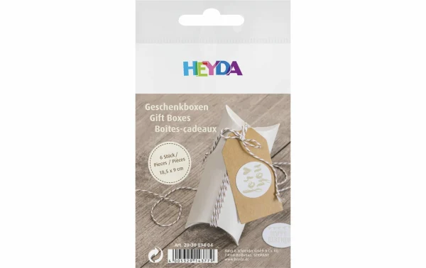Budget 💯 Heyda Carton Cadeau 90 X 125 Mm 6 Pièces, Crème – Emballage Cadeau 🔥 3