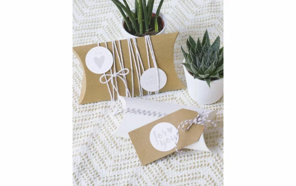 Budget 💯 Heyda Carton Cadeau 90 X 125 Mm 6 Pièces, Crème – Emballage Cadeau 🔥 4