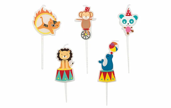 Grosses soldes 👍 Rico Design Bougie Cirque 5 Pièce/s – Décoration De Pâtisseries 🔥 1